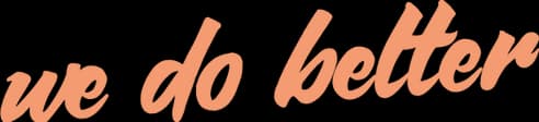 We Do Better Logo
